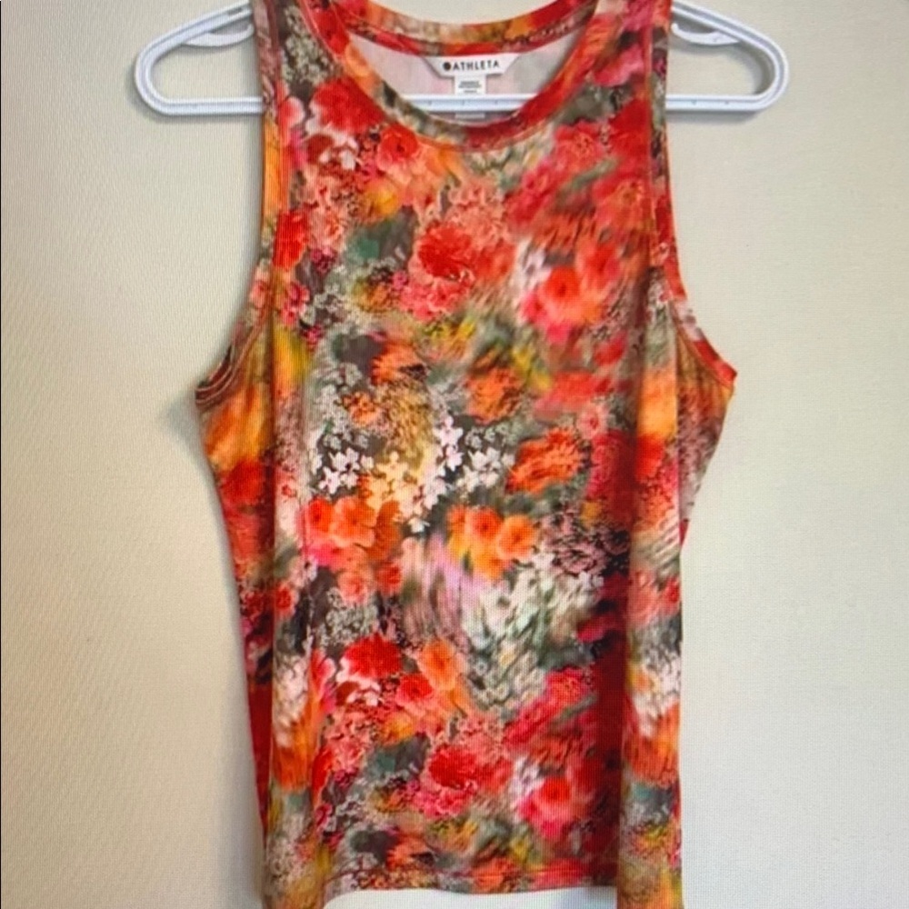 Athleta Women's Floral Tank Top - Multicolor